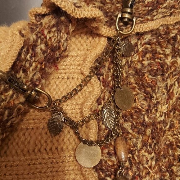 Fairygrunge Asymmetric Sweater Size Medium Mixed Knit Whimsigoth Y2K - Picture 7 of 14